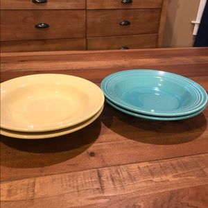 Set of 4 Fiesta Soup Rim Bowls